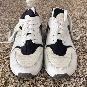 Nike Women’s Huarache White and Black Sneakers
